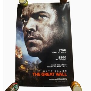 The Great Wall 2016 Original Advance Movie Poster 27x40 Matt Damon Tian Jing D/S